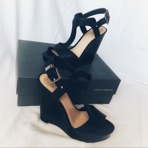 Vince Camuto T-Strap Wedges